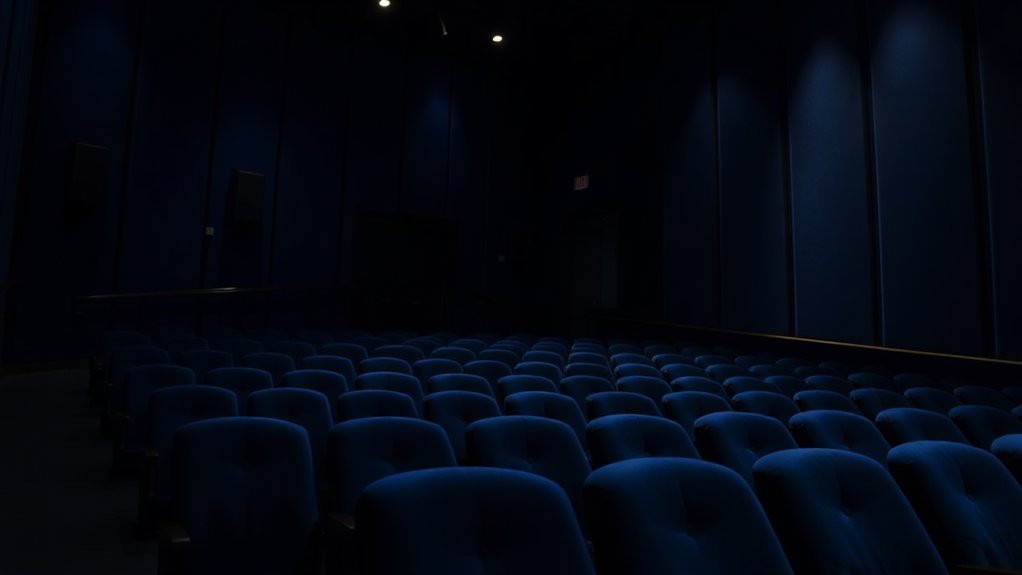 acoustic advantages of dark walls