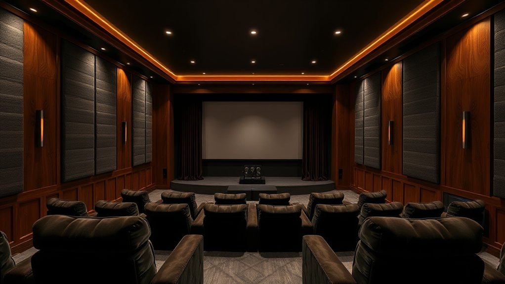 acoustic panels enhance cinema