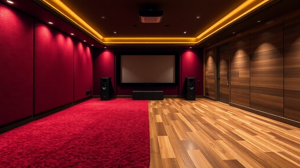 carpet enhances sound quality