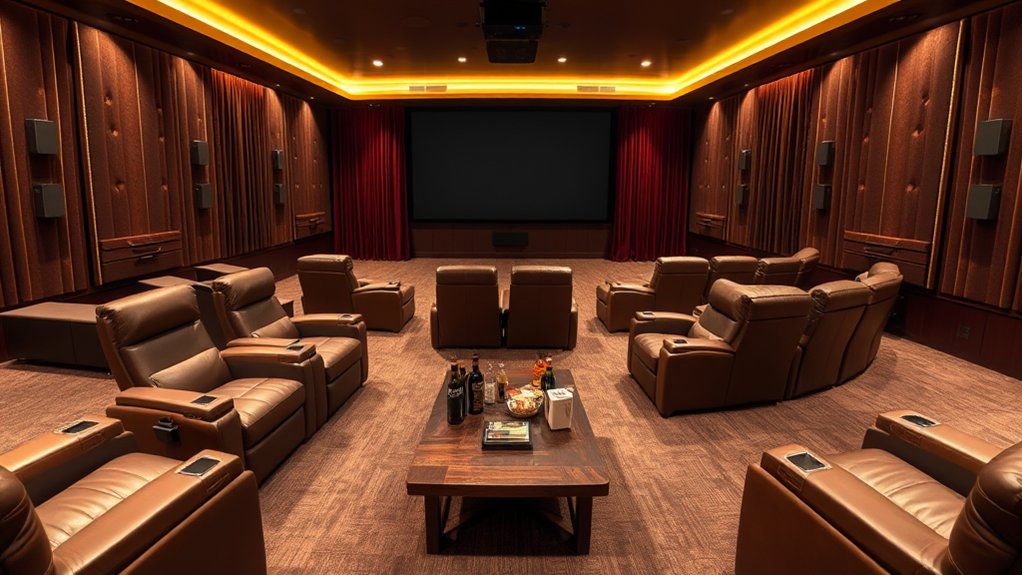 comfortable ergonomic theater seating