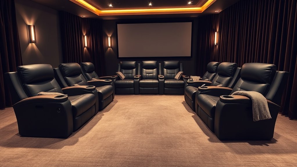 comfortable home theater seating