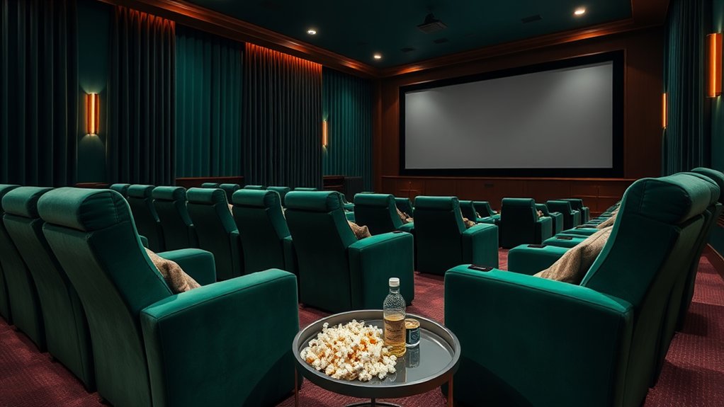 comfortable stylish cinema seating