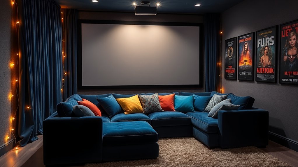 cozy theater nook transformation