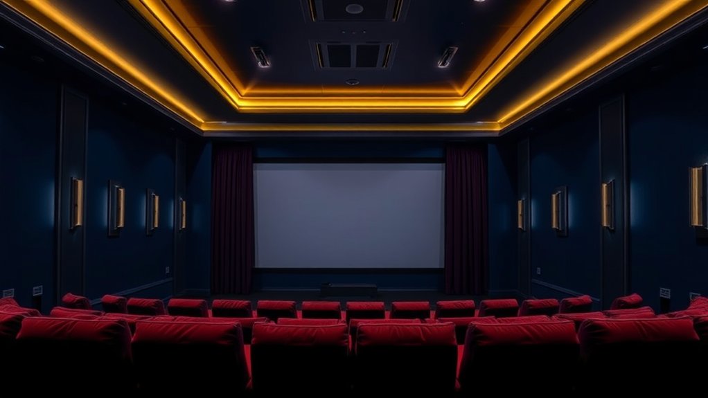 dark colors enhance viewing