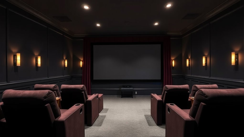 ideal theater room colors