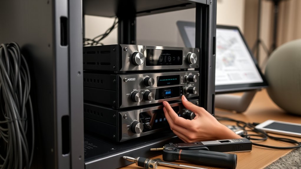 methodical av amplifier installation