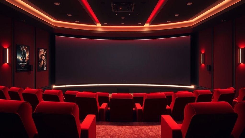 optimal home theater size