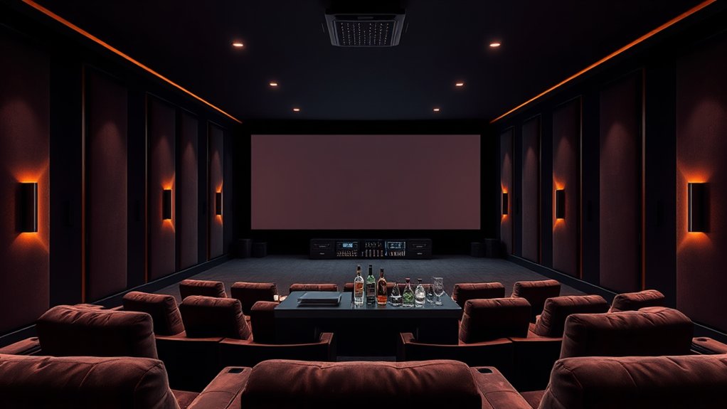 rectangular luxury cinema design