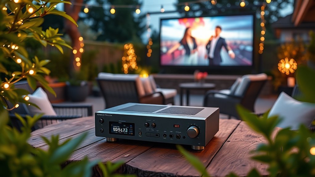 selecting outdoor theater amplifier