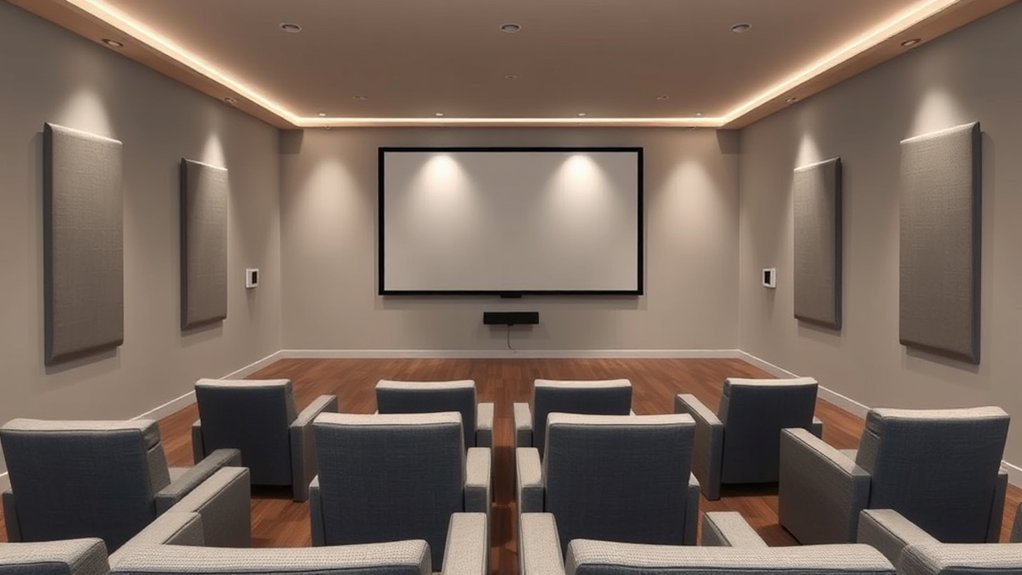 sleek easy maintenance theater design