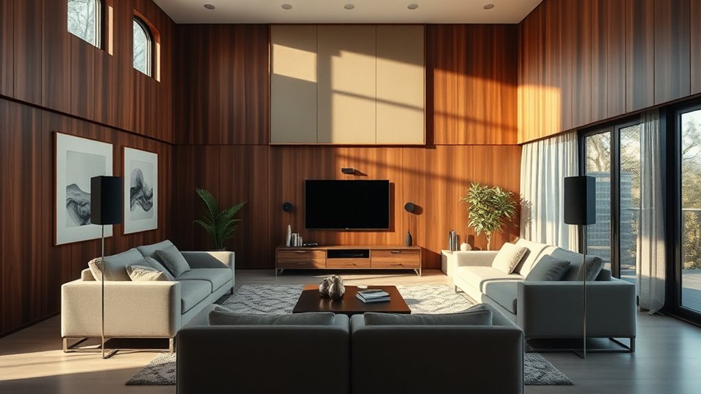 speaker placement enhances acoustics