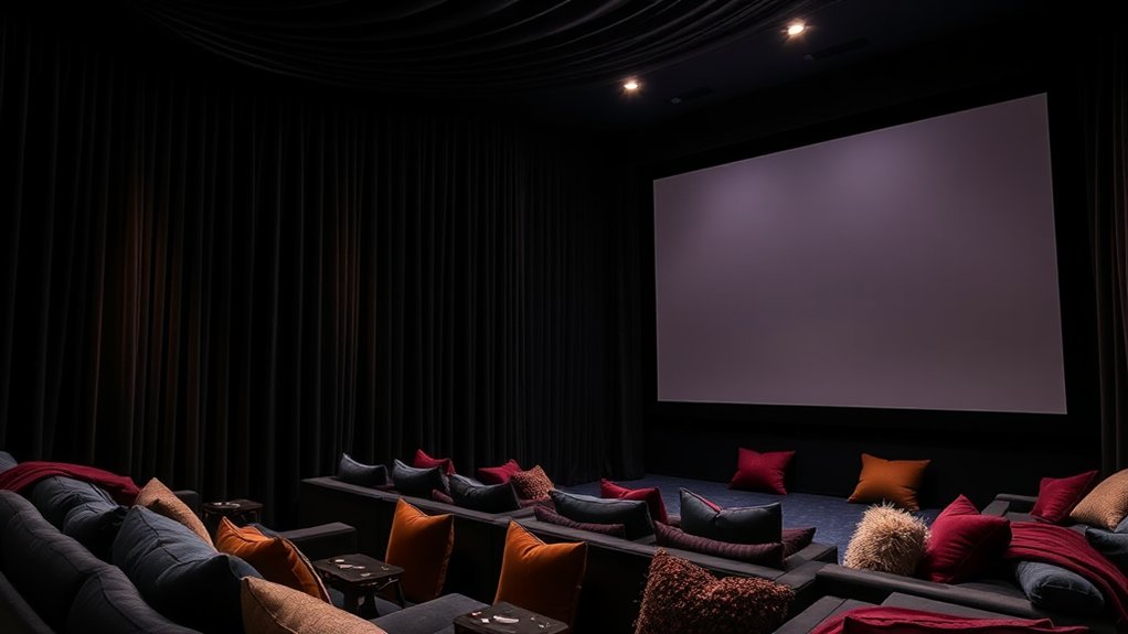 thick fabrics absorb sound